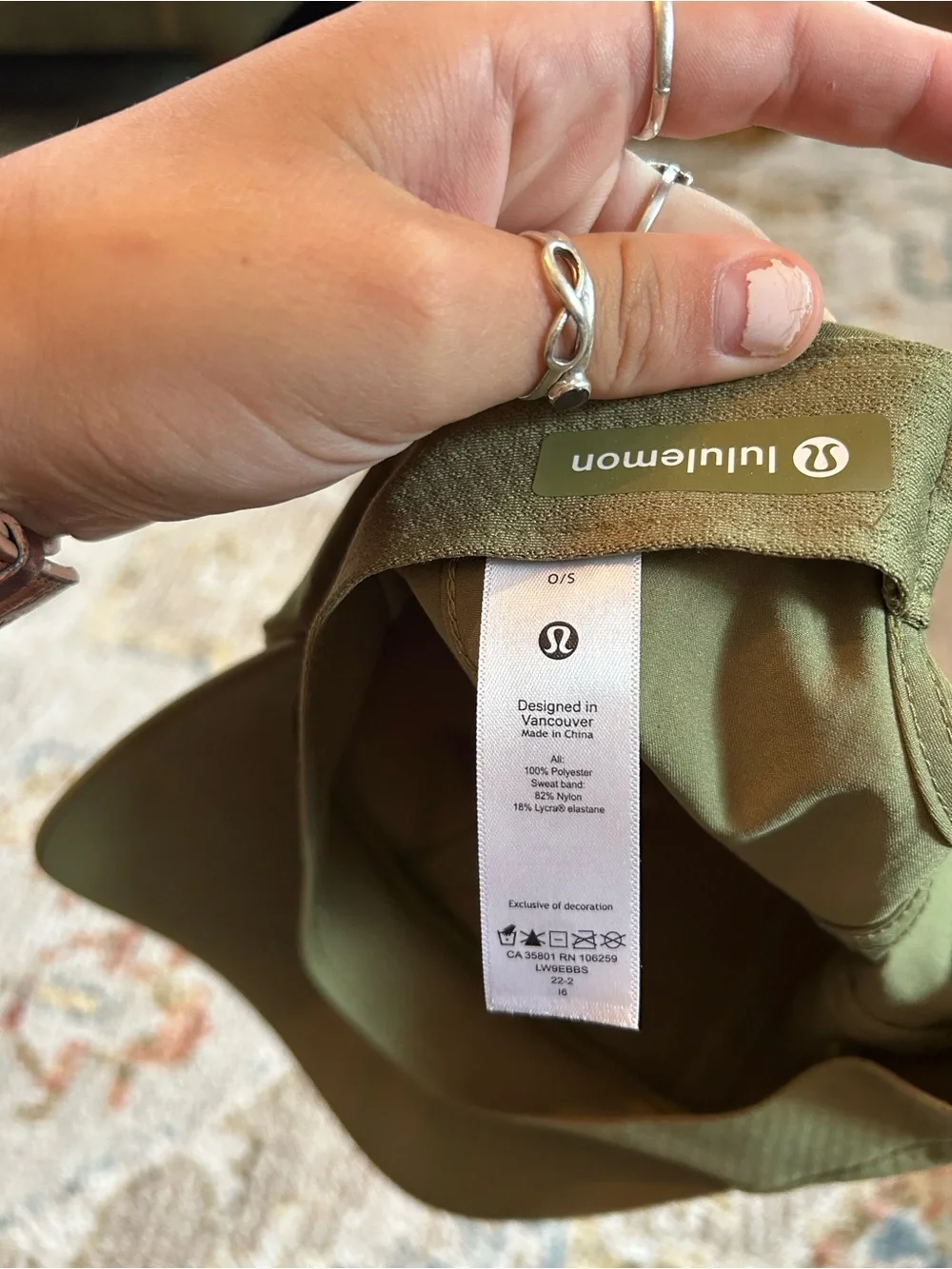 lululemon athletica Olive Green Baseball Cap